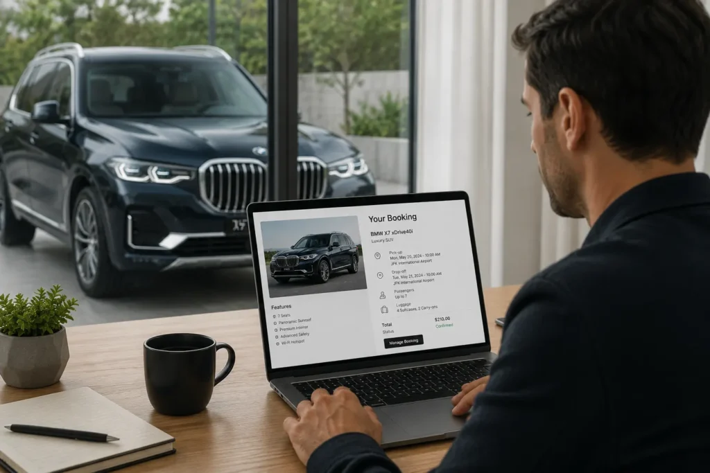 Booking a BMW X7 rental in Houston