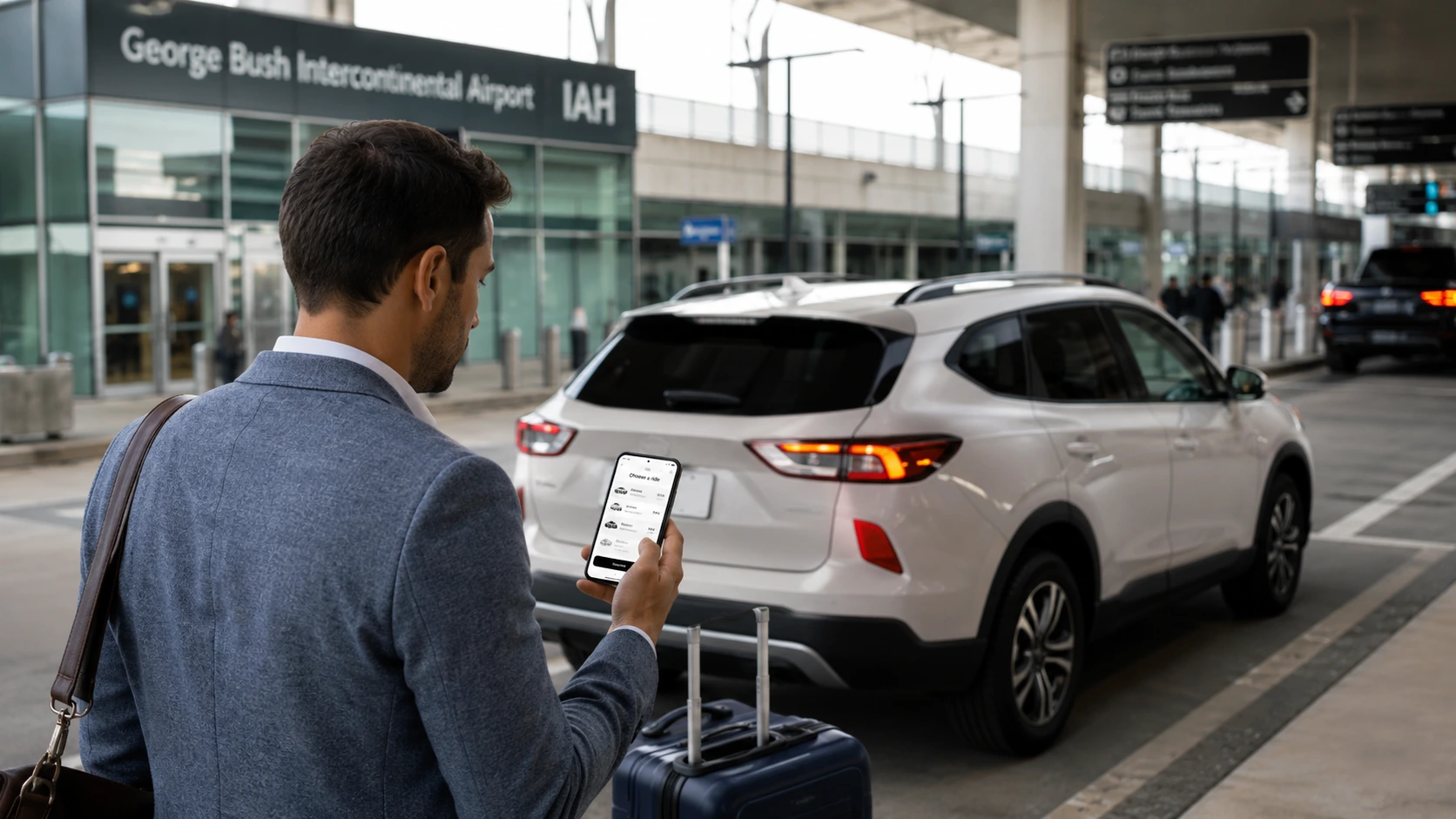 Car Rental vs Uber at IAH