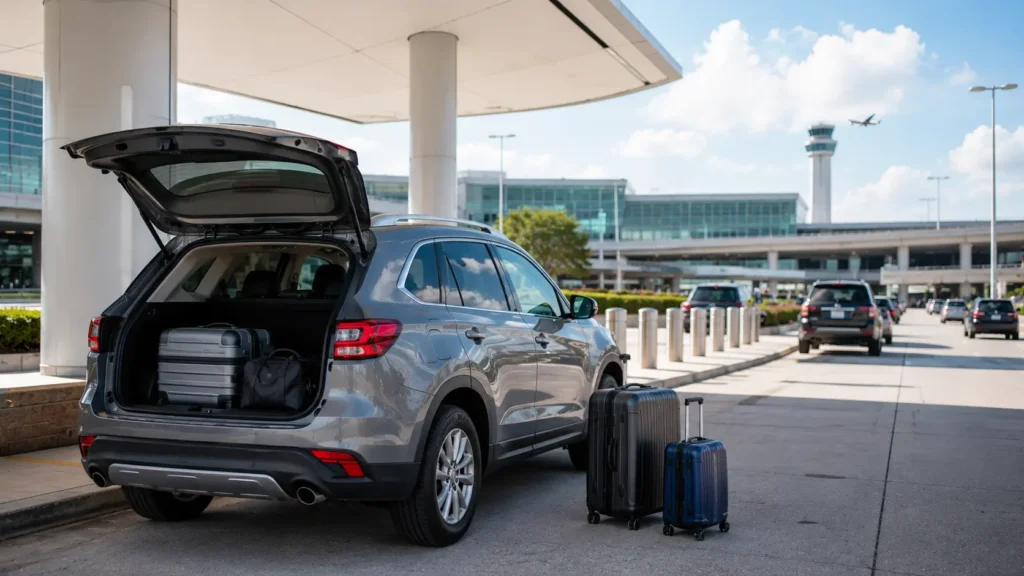 Houston airport car rental for road trips near IAH and HOU