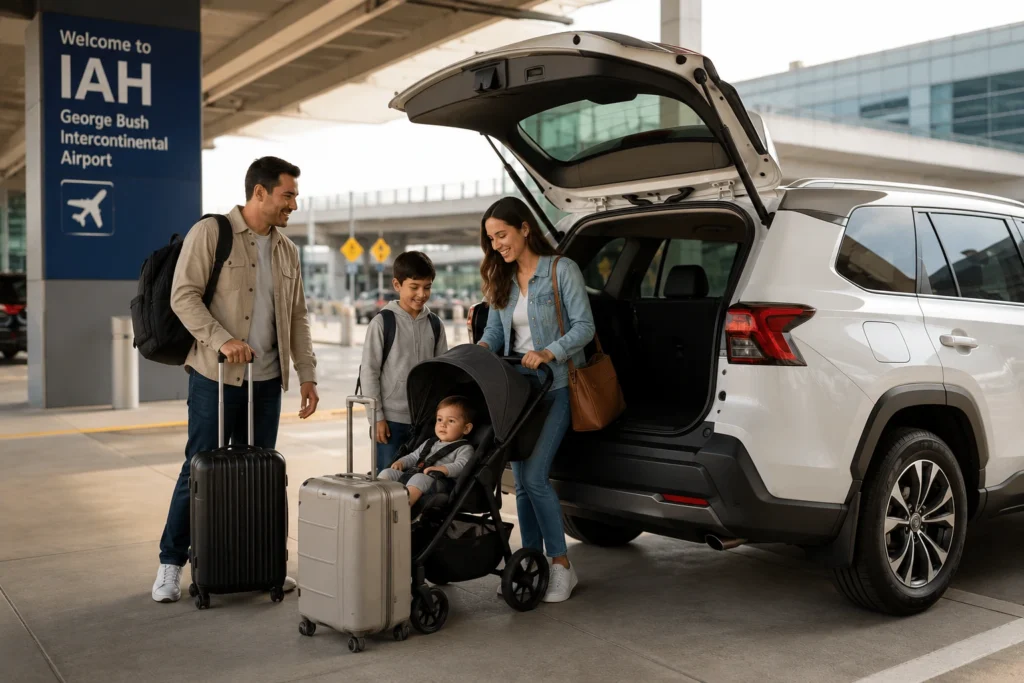 UberXL vs Rental SUV at IAH